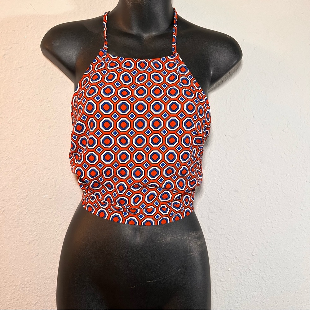 Patterned Crop Top